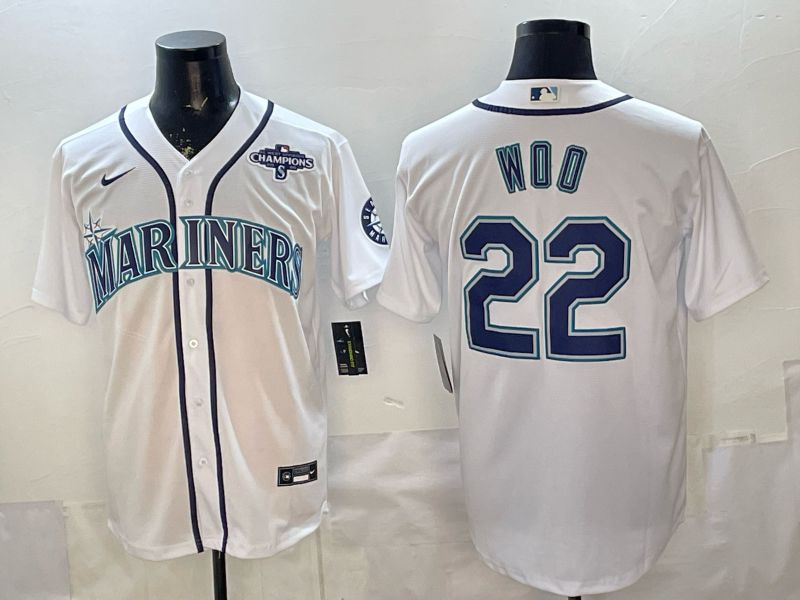 Men Seattle Mariners #22 Woo White Game 2026 Nike MLB Jersey style 004